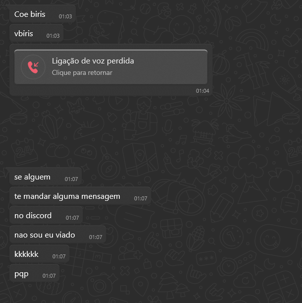 @LernDazai <a href="/nockissi/">Nóquis</a> e o guga que caiu no bait do hacker do hakari e também perdeu a conta do discord
kkkkkkkkkkkkkkkkkkkkkkkkkkkkk