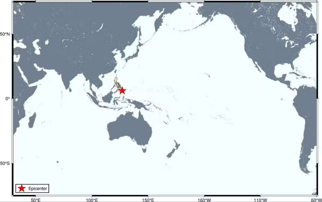 theinformant_x's tweet image. ❗️🌊🇵🇭 - A 7.6-magnitude tectonic earthquake struck offshore Davao Oriental, Philippines, at 9:43 a.m. local time on Thursday, October 10, 2025.
The shallow quake, with a depth of 10 kilometers, had its epicenter at 07.07°N, 127.06°E, southeast of the province.
The Philippine…