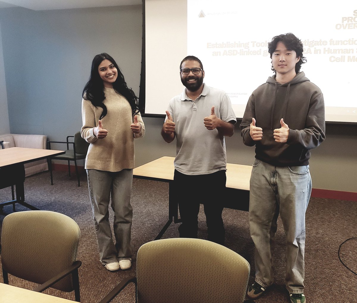 GuptaLabUofA's tweet image. First lab meeting of the Gupta lab. very exciting start!  
We are building functional stem cell models to investigate neurodevelopmental disorders like autism