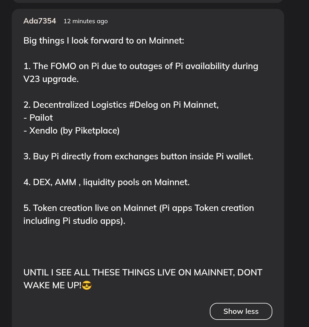 okere_eberechi's tweet image. CT is really heavy on finishing the ecosystem first, aware the Pi on exchanges is still speculative just like every other coin on CEX until the Pi ecosystem is connected through the Pi wallet. The Demand and Supply of Pi will directly be measured and controlled by pioneers.