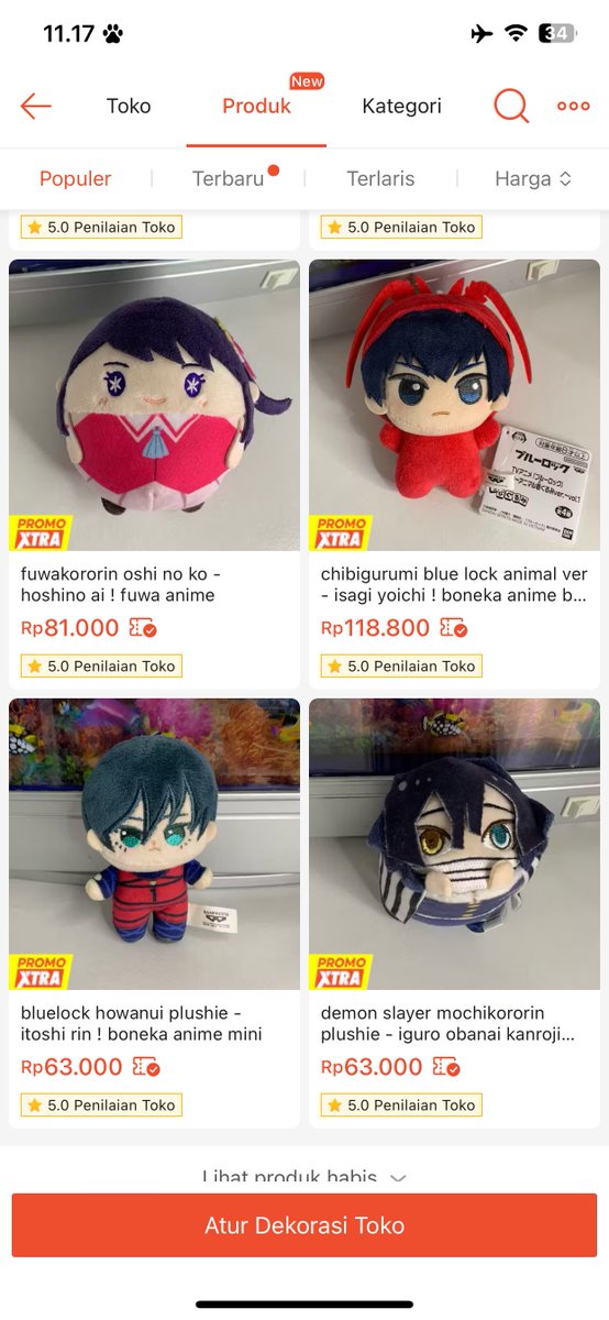 apploved's tweet image. want to sale wts in rush aab demon slayer and bluelock plush 

- masih bisa nego tipis
- ada voc potongan sampai 12%

 #warunganime #warungkny #warungds #warungbllk