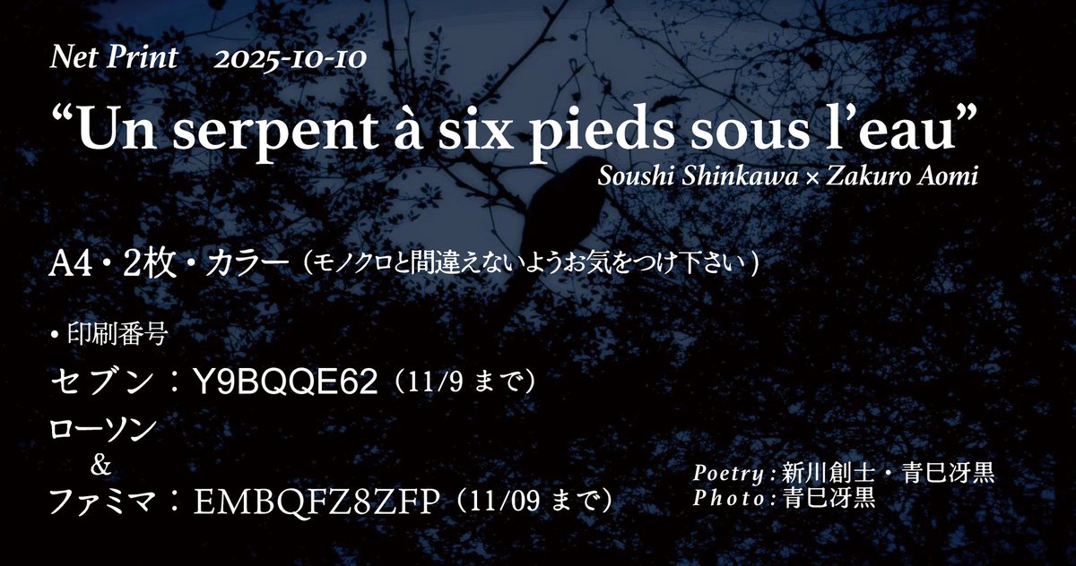 青巳冴黒 (@serpentbleu396) / Posts / X