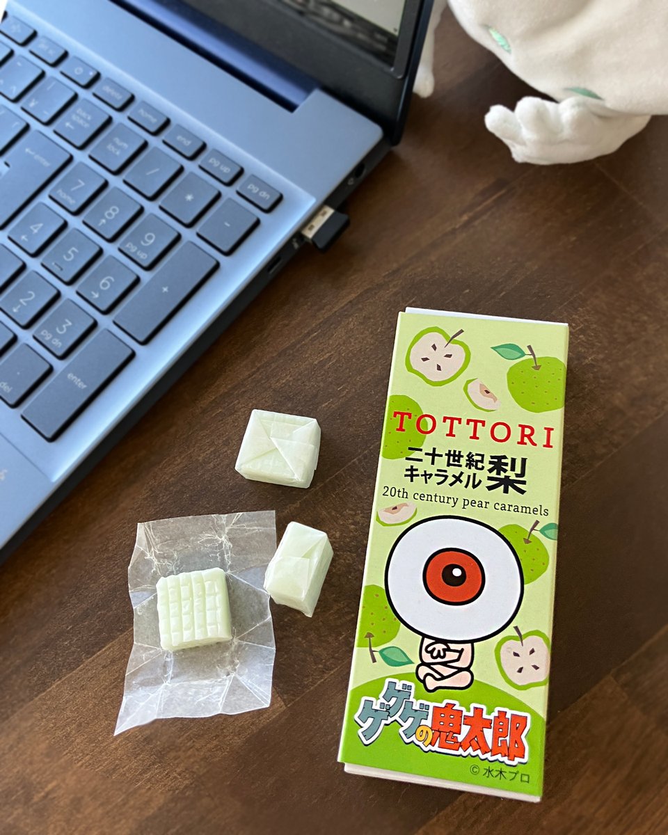 優しい梨の風味が口に広がる梨色キャラメル

手軽に持ち歩ける目玉おやじと梨の
可愛いスリムパッケージ
その中には一口サイズのキャラメルが18粒も🙌

作業に集中したいとき、
糖分補給などにいかがでしょうか🍐

二十世紀梨キャラメル
281円(税込)