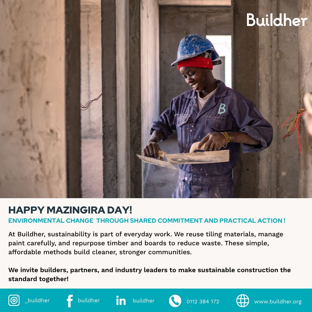 Today, we celebrate Mazingira Day by recognizing the women at Buildher who build with purpose.

Together, we’re proving that construction can be both powerful and planet-conscious. 🌍
#MazingiraDay #Buildher #WomenInConstruction #EcoBuilding