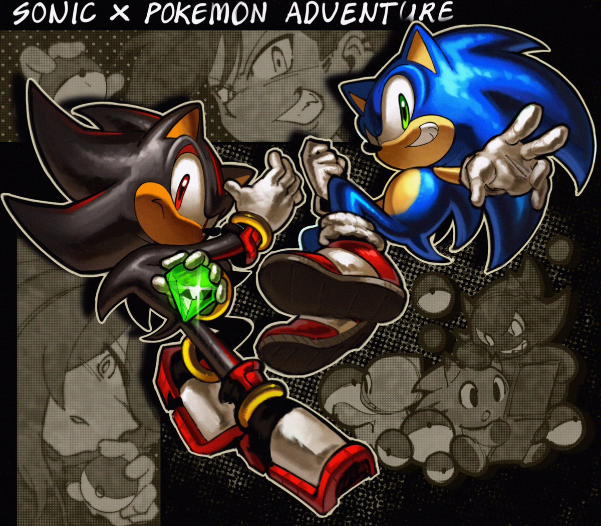 Realizing i have free will means i get to crossover pokespe and sonic. Real ones know where the pose #sonadow is doing comes from.