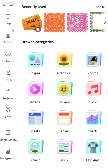 Looks like @Canva Elements got a #glowup✨ 👀. #edtech #CanvaforEdu