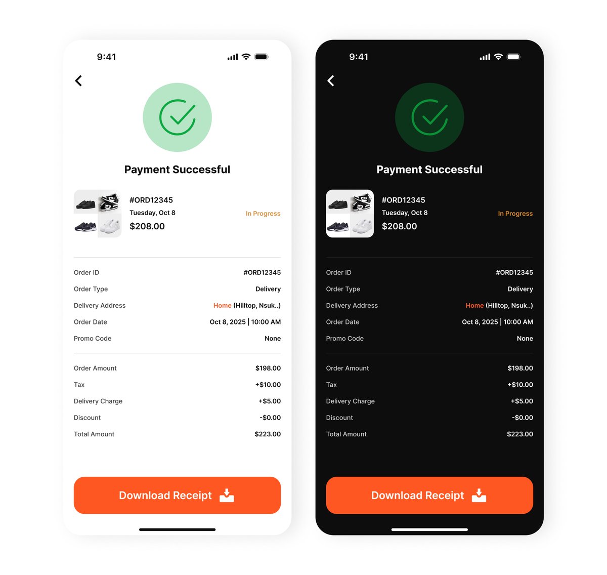 SkyezKreative's tweet image. Day 10 of my #30DaysOfDesign🧾
Today's task: Receipt / Order Summary Screen

I designed a clean and clear summary page that gives users confidence after completing their purchase.
Everything's easy to read

#UIDesignUXDesign #OrderSummary #ReceiptDesign #DesignChallenge #DailyUI