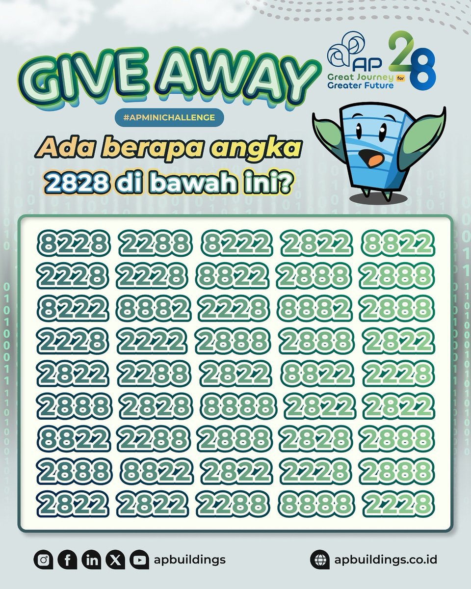 apbuildings's tweet image. Halo, #APFriends! Ikutan Giveaway dengan jawab #APMiniChallenge di atas, yuk! Ada e-money senilai 50k buat kamu lho yang beruntung. Gimana caranya? Gampang banget!