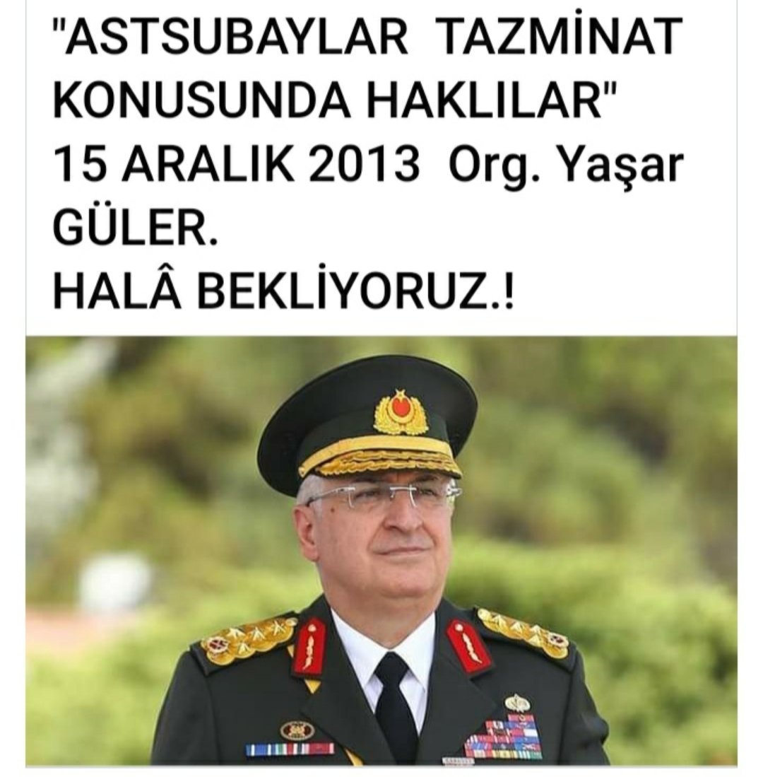 Niye #AstsubayTazminattaHaklıDediniz❓

Bizimkide can;  Özlük haklarında yapılacak  düzenlemeyi bekliyoruz.

Emeklilikte  #UnutulanAstsubay lar.

<a href="/tcsavunma/">T.C. Millî Savunma Bakanlığı</a>
<a href="/csgbakanligi/">T.C. Çalışma ve Sosyal Güvenlik Bakanlığı</a>
<a href="/SuayAlpay/">Şuay Alpay🇹🇷</a>
@ErhanAfyoncu