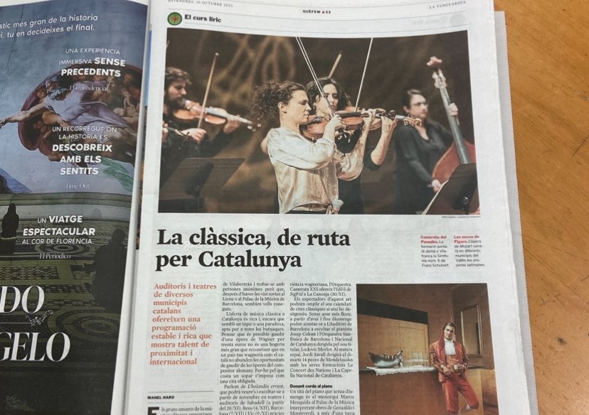 manelhc's tweet image. Hoy escribo en ‘La Vanguardia’ sobre música clásica. Espero que motive a los lectores a recorrer Cataluña para no perderse nada.