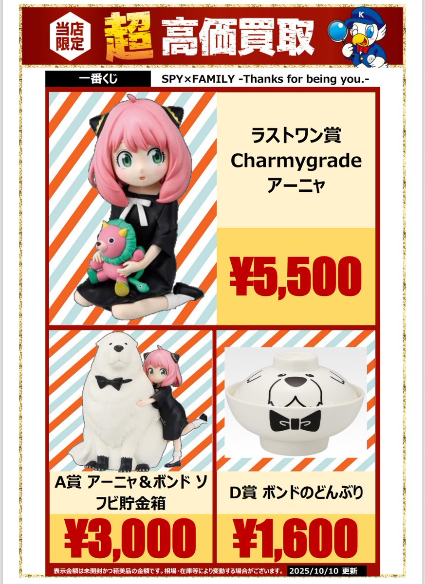 一番くじ SPY×FAMILY ラストワン賞 Charmygrade アーニャ 一番くじ SPY