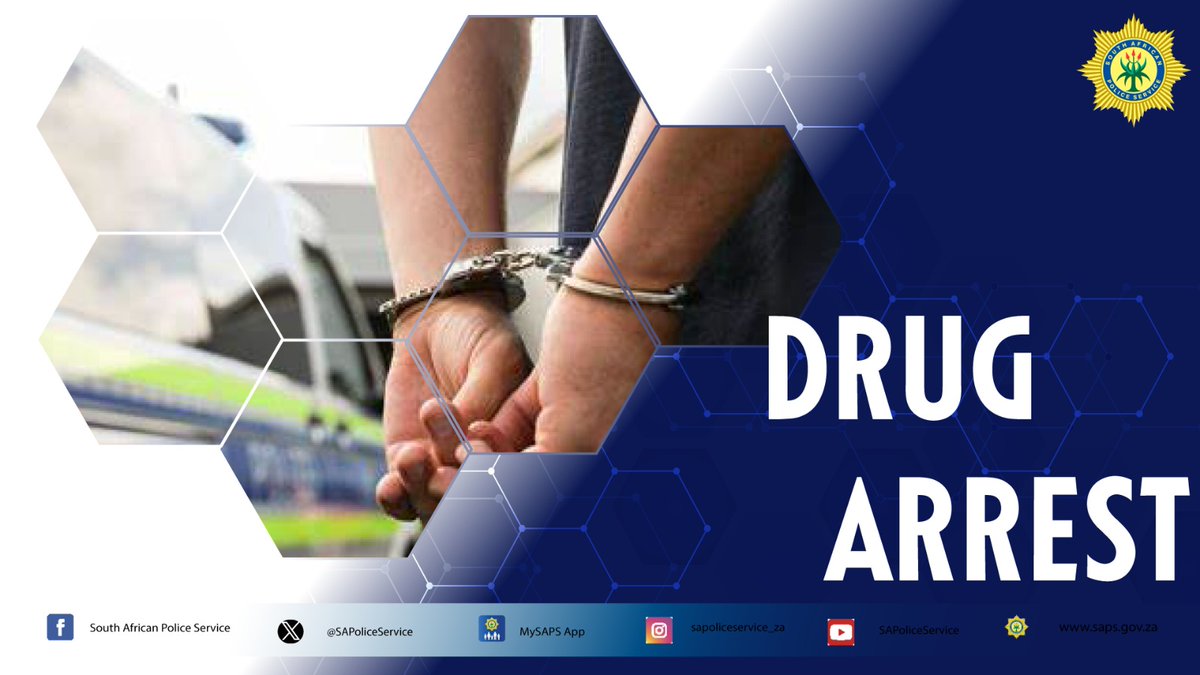 SAPoliceService's tweet image. #sapsGP From Monday, 06/10 to Wednesday, 08/10 Benoni Flying Squad members arrested three suspects aged between 21 and 39 in Elsburg and Edenvale and recovered drugs. #DrugsOffTheStreets ML
saps.gov.za/newsroom/msspe…