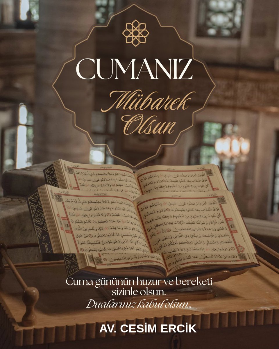 cesimercik's tweet image. Cuma gününün huzur ve bereketi
sizinle olsun.Dualarınız kabul olsun...

Hayırlı Cumalar