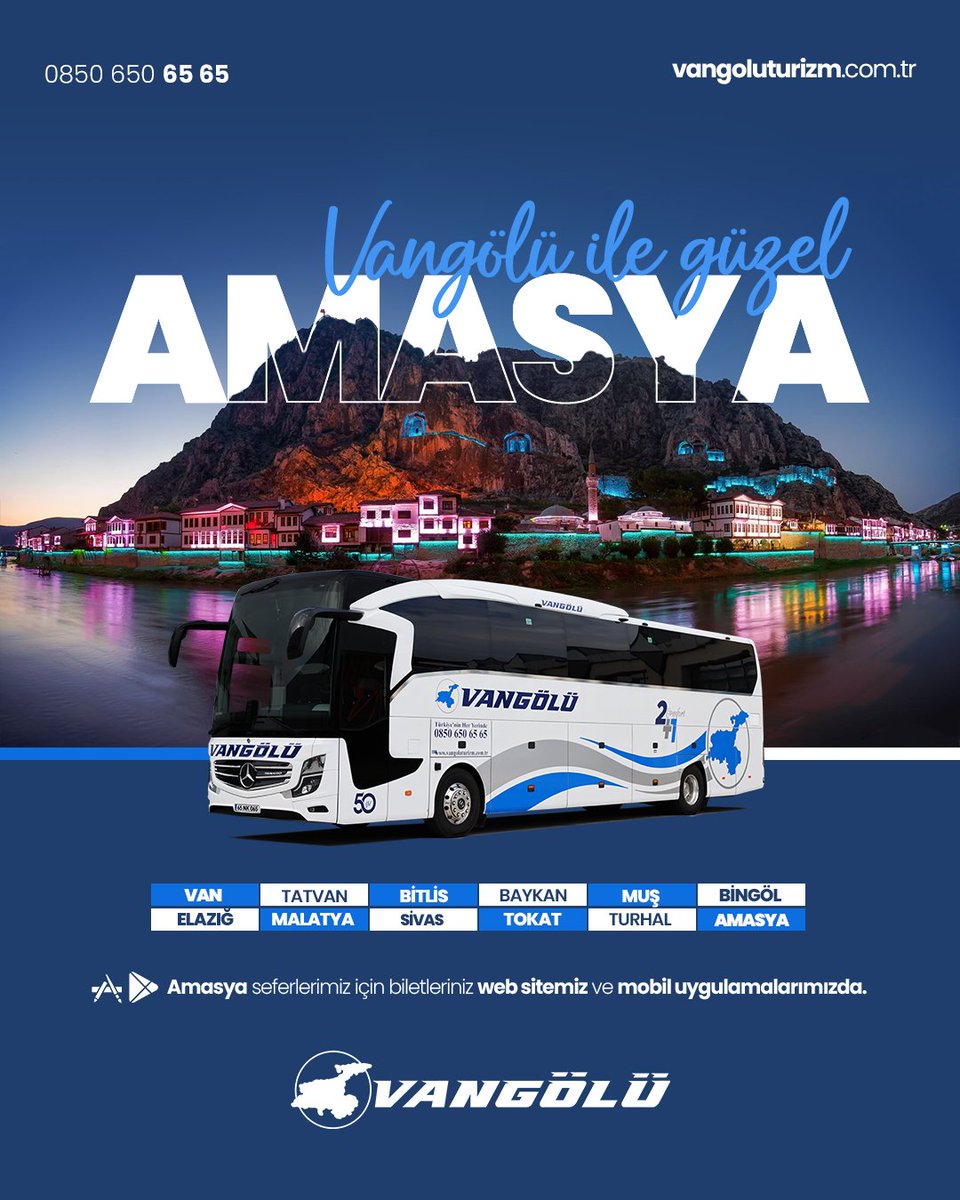 📍 AMASYA, Vangölü ile güzel!

Amasya varışlı ve hareketli seferlerimiz için biletleriniz, web sitemiz ve mobil uygulamamızda.

0850 650 65 65
vangoluturizm.com.tr