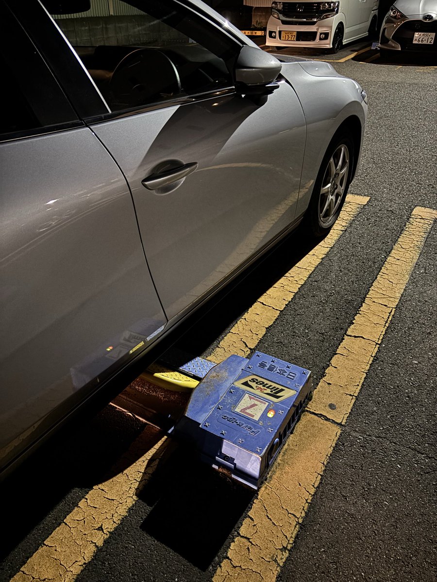 www_intel's tweet image. カーシェアスペース以外のところに駐車してて出せん、、、