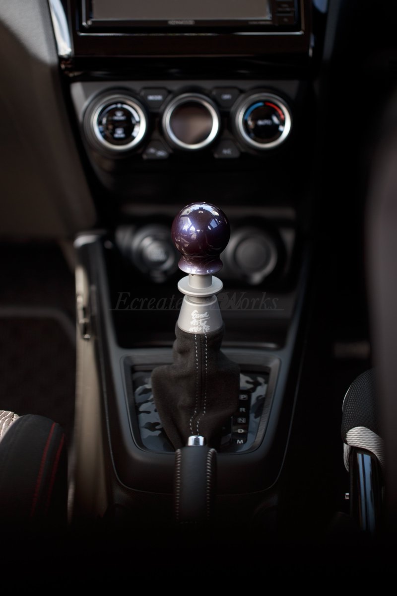 スバル AT CVT トランスマティック シフトノブ ブラック カーボン