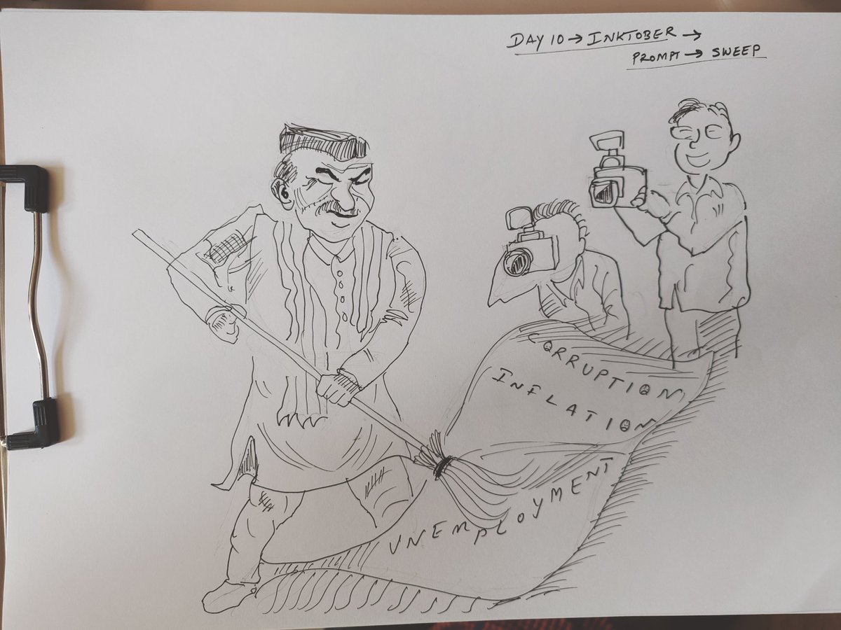 rajeshpillai's tweet image. #inktober Day 10 - Sweep

#inktober2025 #learningtodraw