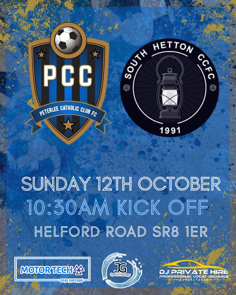 PCC v South Hetton CC
📆 12/10/2025
📍 Helford Road (H)

For just the fourth time this season already and the third time in a row we face South Hetton at home this Sunday. Always a tough game against a strong side but hopefully we can get 3 points on the board.

#PCC🔵