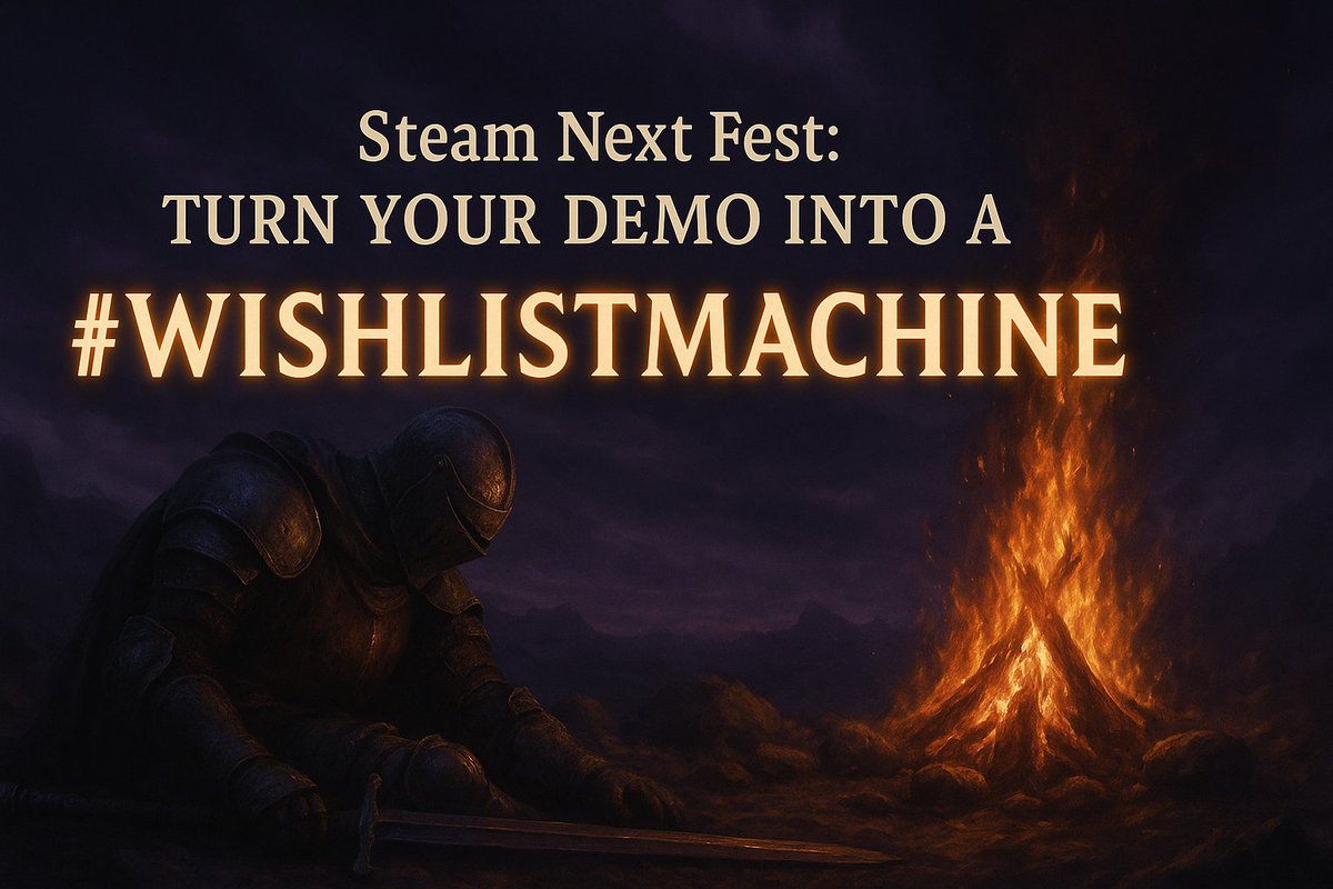 ImDaniiH's tweet image. Steam Next Fest: turn your demo into a #WishlistMachine

Top: teaser+clip → store
Middle: “aha” moments
Bottom: Wishlist CTA EVERYWHERE (end of demo, description, pinned tweet).

Happy Next Fest

#SteamNextFest #IndieDev #GameDev #indiegame #indiemarketing #solodev #indiegames