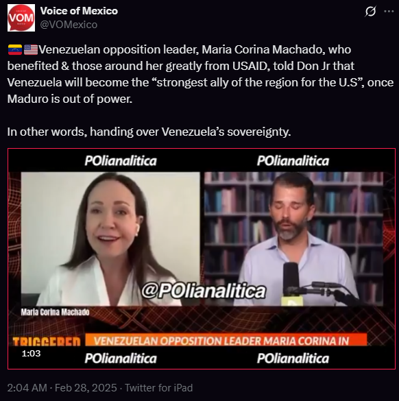 real91toph's tweet image. Instead of giving the Nobel Peace Prize to the journalists of Gaza and/or Sumud Flotilla Activists like Greta Thunberg, The so-called "Nobel Peace Prize" is given instead to a Venezuelan MAGA Zionist. What a fucking joke.