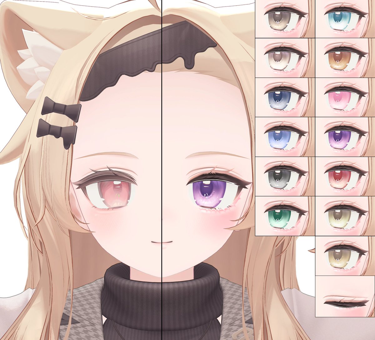 Lycoris_Albi's tweet photo. #RabbitWave のミルフィ専用アイテクスチャ、ボディテクスチャにエクちゃん対応を追加いたしました!よろしくお願い致します!🙏
【エク・ミルフィ専用】CuteMakeup&EyeTexture
https://t.co/XnFNQritWP
🔞ちょっぴりセクシーボディTexture【BodyTexture】
https://t.co/GNSVPKSaF1
#VRChat #Eku3D https://t.co/fbWHTEHnwU