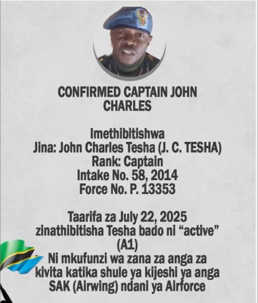 DanielKleber_'s tweet photo. Capitaine #Tesha au sein de l'Armée Tanzanienne @TanzaniaArmy, il veut l'arrestation immédiate de la présidente tanzanienne, @SuluhuSamia et toute son équipe complice à cause de la mal gérance du pays.
Ce complot est signé par l'ouganda, rwanda, kenya et soudan du sud pour installer l'empire hima tutsi (l’axe du mal) dans l'urgence pour permettre l'avancée de leurs troupes qui sont bloquées à kamanyola depuis février dernier.
Le Président Burundais @GeneralNeva avait déjà alerté son homologue de la Tanzanie sur ce point.
Hier le PR Tshisekedi a signifié à kagame que nous tenons vers une guerre régionale s'il ne veut pas capituler.
Monsieur le Président Félix Antoine Tshisekedi @FelixUdps nous devons anéantir l’empire hima tutsi, nous faisons appel à tous les Bantous de la sous région à nous unir pour faire face à cette menace existentielle de colonisation orchestrée par les nomades tutsis.
@marlonluzayamo_ @JulesMNational @Salynesmile @Moniamwanga12 @Intelligen76132 @Bev_TSHIMINYI
