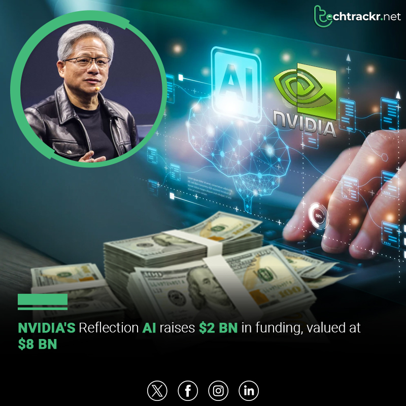 TechTrackr_net's tweet image. Nvidia-backed Reflection AI raises $2 billion at an $8 billion valuation.

#ReflectionAI #Nvidia #AIStartup #StartupFunding #TechInvestment #TechTrackr #TechNews