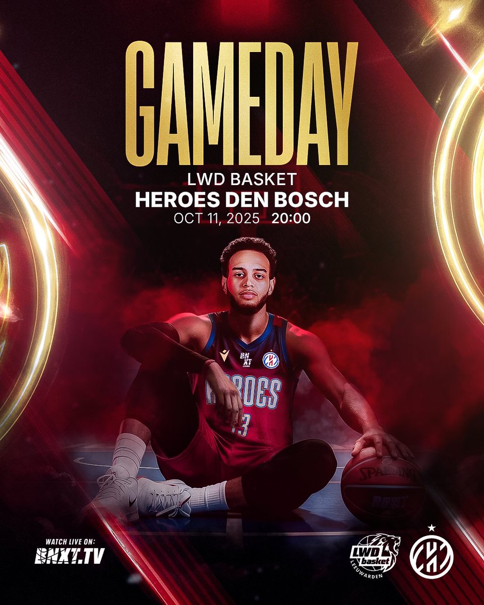 🏀🦸‍♂️ | 𝐆𝐀𝐌𝐄𝐃𝐀𝐘 - LWD Basket vs. Heroes Den Bosch

📍 Kalverdijkje, Leeuwarden
⌚ 20:00
🍿 BNXT.TV

#heroesdenbosch #BNXTLeague #LWDvsDBO