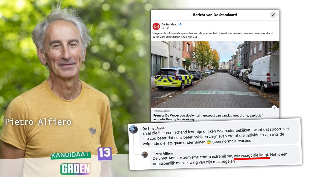 bert_deckers's tweet image. Kandidaat voor Groen, dat partijtje van bijlzwaaier @JeremieVaneeckh, vindt dat @Bart_DeWever aanslagen tegen hem zélf uitlokt. Bijzonder extremistisch partijtje, die groenen. Het geweld komt altijd van links, nu en dan met behulp van islamitische gekken. #walging #ranzig