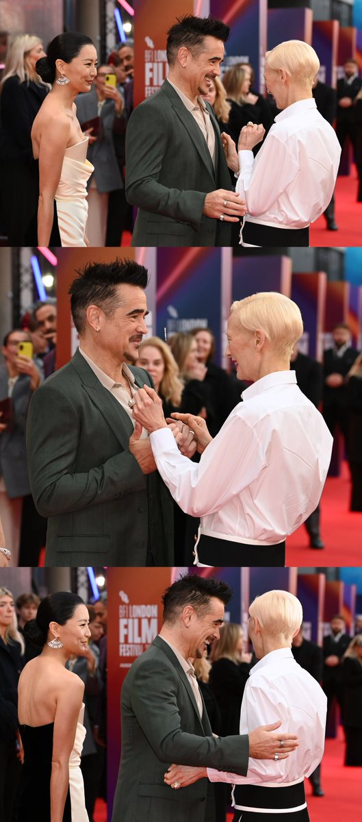 CFarrellUpdates's tweet image. Colin Farrell, Fala Chen and Tilda Swinton at the &apos;Ballad of a Small Player&apos; Premiere as part of the BFI London Film Festival
October 09, 2025
#ColinFarrell #BalladofaSmallPlayer