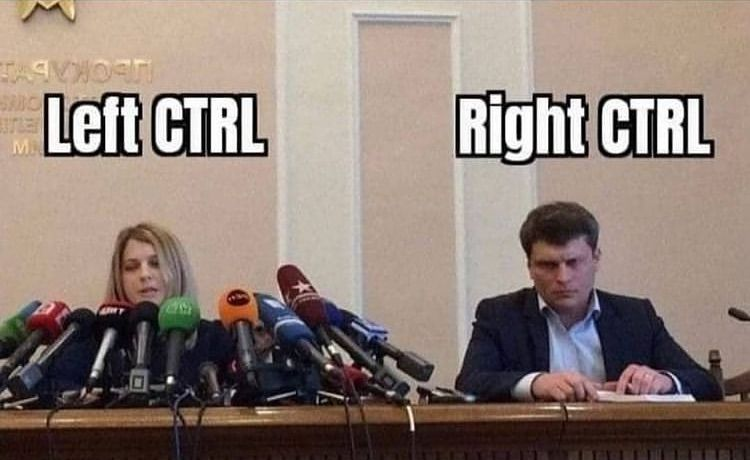 WangIcdl's tweet image. Just realized I’ve never touched the Right Ctrl in my life 😅
Be honest...
Are you team Left Ctrl or Right Ctrl?
^ lm Cs Deborah Barasa Customer Feedback App #DigitakaNaRobisearch RobisearchDigital Soja App #GidiAmeingiaBox