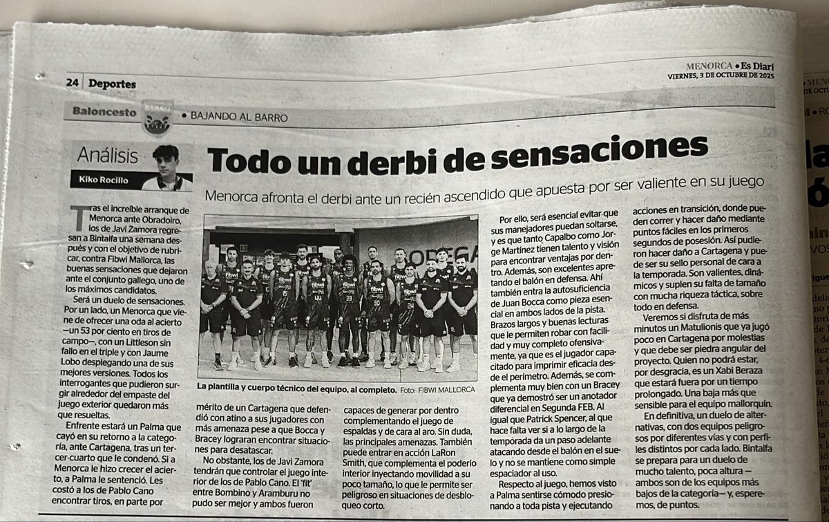 juego_al_poste's tweet image. ¡TENEMOS UN NOTICIÓN EN BAJANDO AL BARRO!

@esdiarimenorca ha decidido confiar tanto en @kikorocillo como en mí para colaborar en el diario.

Cada semana hablaremos de los rivales de Hestia Menorca. Aquí tenéis la pieza de esta semana, Leyma Coruña.

menorca.info/deportes/balon…