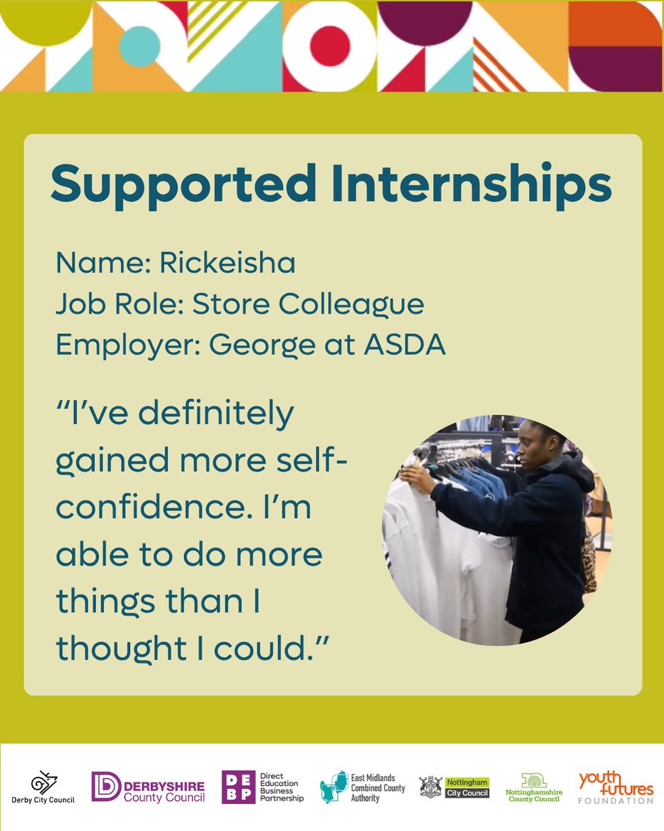 📽️Supported Internship Video Campaign📽️

Mia and Rickeisha are Store Colleagues <a href="/asda/">Asda</a> <a href="/Georgeatasda/">George at Asda</a>.   They are two of eight amazing young adults, filmed on their Supported Internships, talking about their experiences.

View the full video at youtu.be/-1MZQxtcQFc