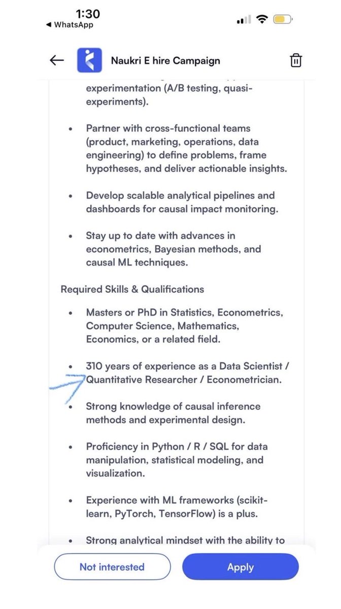 310 YOE needed. 🤣
