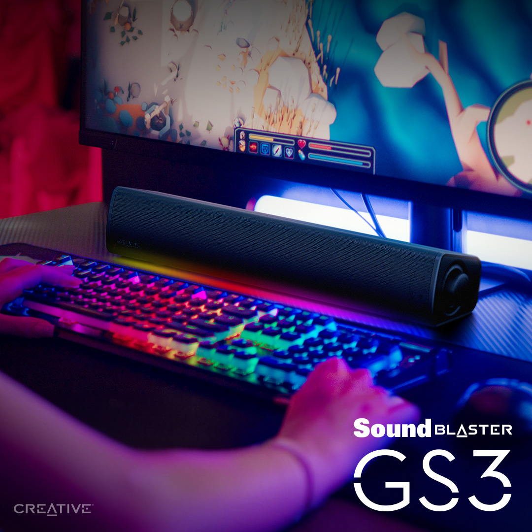 ゲーミング シーンをRGB ライティングで彩るパワフル サウンドのゲーミング サウンドバー Sound Blaster GS3
bit.ly/3TChkgv

#Creative #SoundBlaster #GS3 #ゲーミング #サウンドバー #RGB