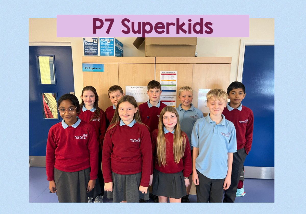 pondparkp7's tweet photo. Congratulations to our P7 September Superkids ⭐️ https://t.co/k9X1CGAMLY