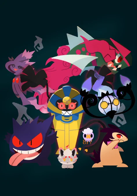 Type Ghost #ポケモンイラスト #pokemonfanart
