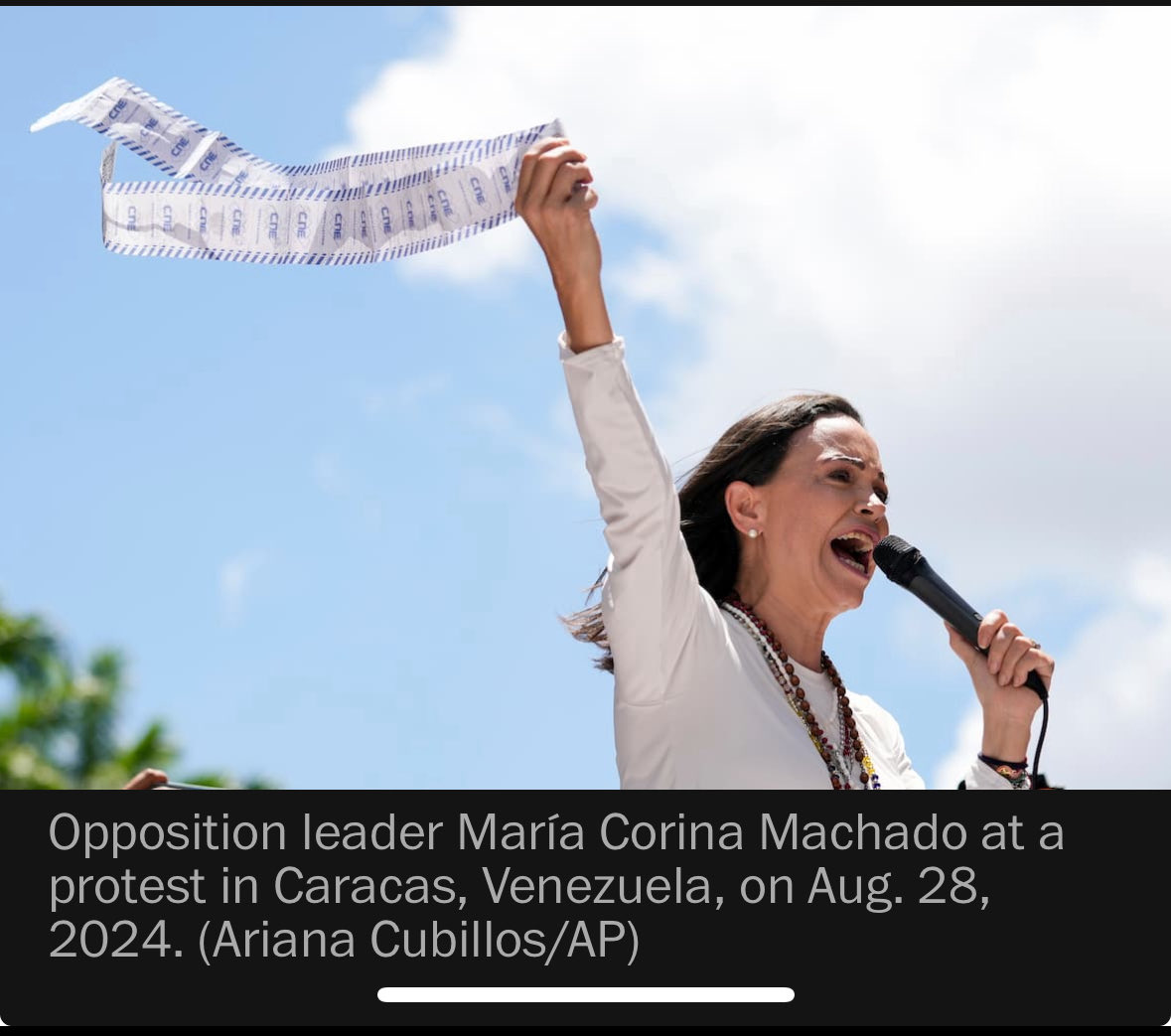 Maria Corina Machado wins Nobel Peace Prize. Yes!