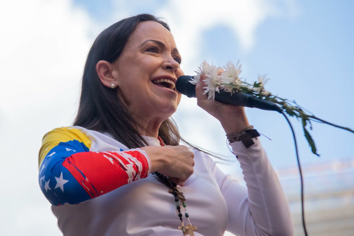 RollingStone's tweet image. Venezuelan opposition leader María Corina Machado was awarded the Nobel Peace Prize on Friday morning, a blow to President Donald Trump. 

More: rollingstone.com/politics/polit…