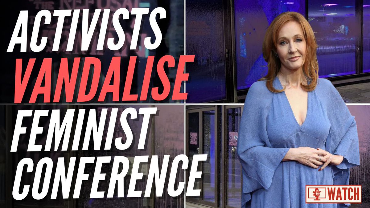 GuidoFawkes's tweet image. WATCH: Trans Activists Smash Up Venue of JK Rowling Feminist Conference order-order.com/2025/10/10/wat…