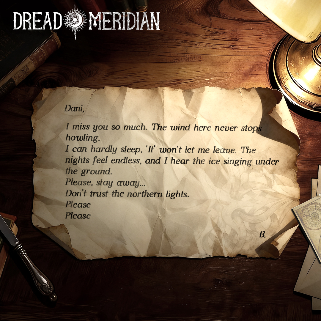 Isabella's last letter before Danny lost touch with her has been revealed! Can you find any clues in the letter? What do you think happened to her?

#DreadMeridian #vr #horrorgame #metaquest #vrgaming #steam