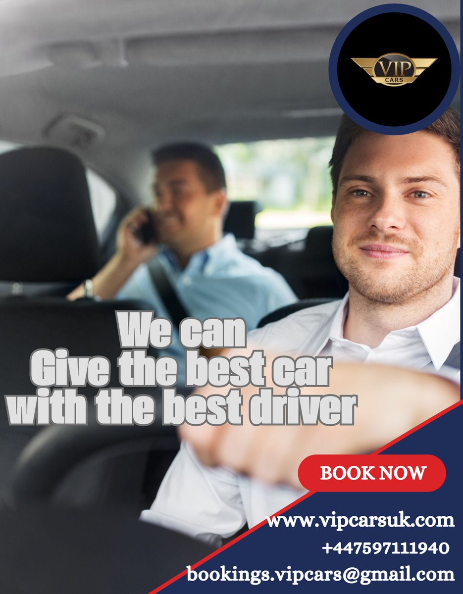 ukvipcars's tweet image. 💎 Whether it’s a family trip, business travel, or airport transfer — we’re here to drive you with care and class. 🚘✨”

📞 Contact Us
📧 bookings.vipcars@gmail.com
📱 Call / WhatsApp: +44 7597 111940
💻 vipcarsuk.com

#VIPCars #BestService #ProfessionalDrivers