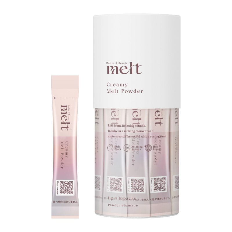 meltbeauty_jp's tweet photo. なぜか定期的に髪が重たくなる現象…それはついケア過多になっているせいかも。meltの「生炭酸*パウダー」は、シャンプーに混ぜて使えるスペシャルケア。つけすぎたスタイリング剤やオイル、皮脂を落として、根元からさらっと軽やかな髪に。週に2～3回取り入れるのが◎
*パウダーを水に混ぜると発生 https://t.co/iOhWkD3vEA