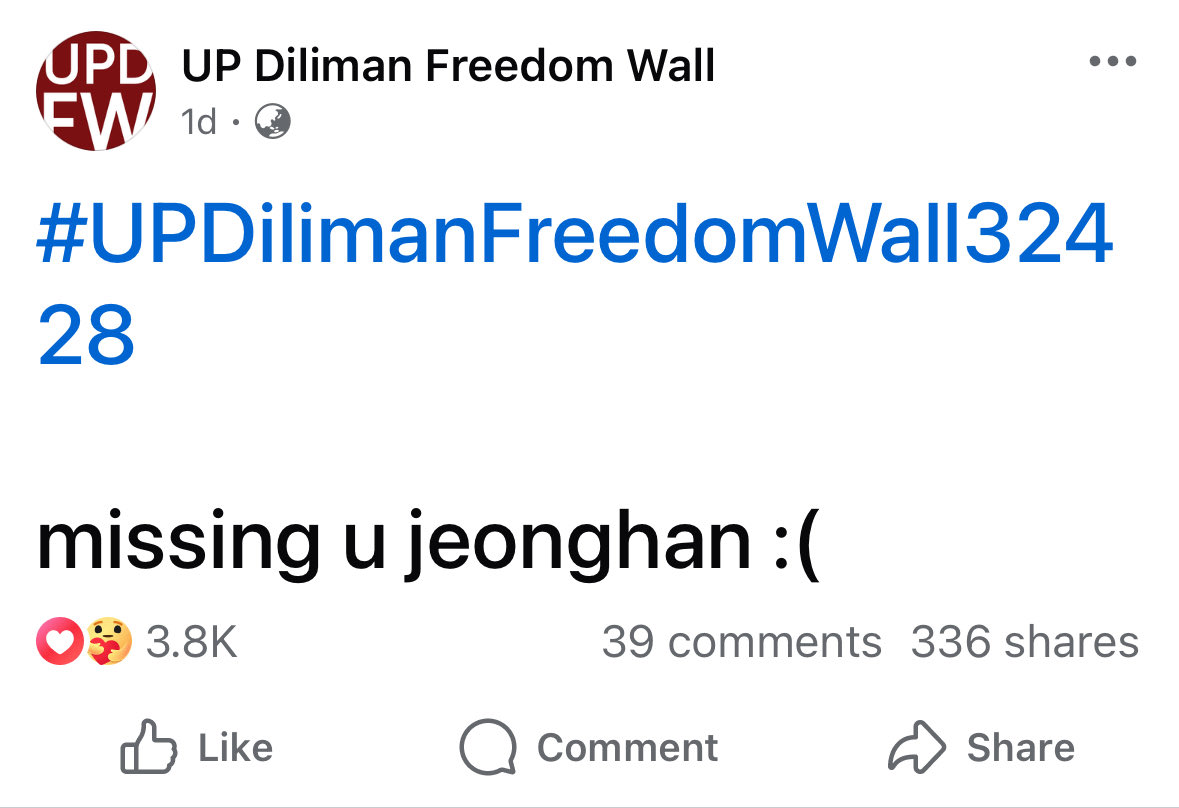 siya talaga ang nagpapadala neto sa up freedom wall