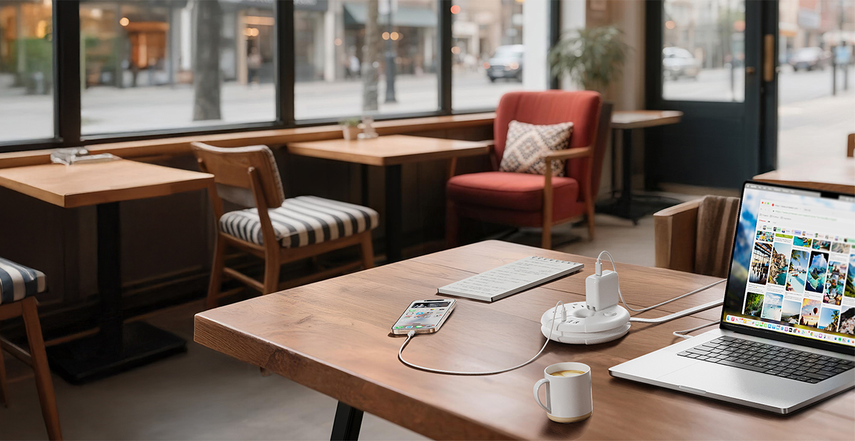 NTONPOWER_USA's tweet image. Coffee, creativity, and full batteries ⚡
A compact i-Donut power strip that keeps your café workstation neat and powered all day long.
#ntonpower #idonut #idonutpowerstrip #powerstrip #donutpowersstrip #coffee #creativity #cafeworkstation #desksetup #chargedup #workanywhere