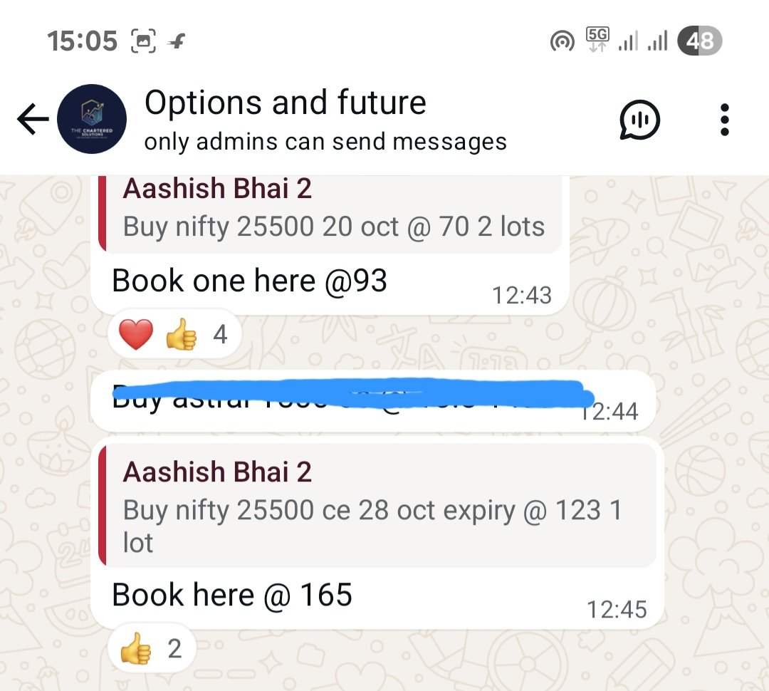 Surendraanalyst's tweet image. Today #premium_group 9 options call hit.
Total this month 31 option call hit (7 trading session )
#Wipro 260 Ce 1.95 to 2.65 
#WIPRO 265   ce 1 to 2.7
#Nestleind ce 6.5 to 11.80
#ETERNAL ce 1.80 to 2.6
#BAJAJAUTO  ce 44 to 55
#Nifty ce  70 to 93 
#nifty ce 123 to 165 
#GODREJPROP…