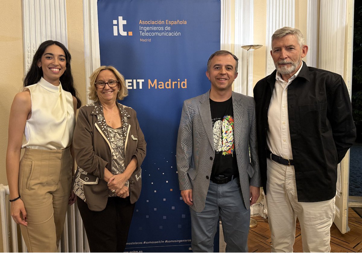 AEIT Madrid (@aeitmadrid) on Twitter photo En <a href="/AeitMadrid/">AEIT Madrid</a> hemos inaugurado “Diálogos con Humanidades”
🌟 Moderó Inmaculada Sánchez Ramos, presidenta de nuestra asociación.
Los ingenieros de comunicación Maria Ocaña, JosMonedero y EduardMohedano mostraron cómo danza, escultura y narrativa enriquecen la ingeniería. 👏💃 En <a href="/AeitMadrid/">AEIT Madrid</a> hemos inaugurado “Diálogos con Humanidades”
🌟 Moderó Inmaculada Sánchez Ramos, presidenta de nuestra asociación.
Los ingenieros de comunicación Maria Ocaña, JosMonedero y EduardMohedano mostraron cómo danza, escultura y narrativa enriquecen la ingeniería. 👏💃