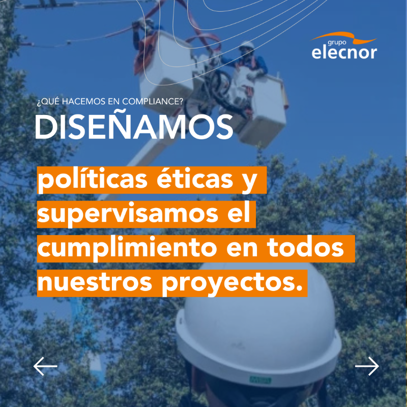 GrupoElecnor's tweet photo. El Compliance Officer es clave para promover la integridad, la transparencia y la buena gestión en las organizaciones. 

En Grupo Elecnor, fortalecemos este compromiso junto a Gonzalo Sánchez Alber, nuestro CCO. 

Conoce más sobre nuestra labor en materia anticorrupción.