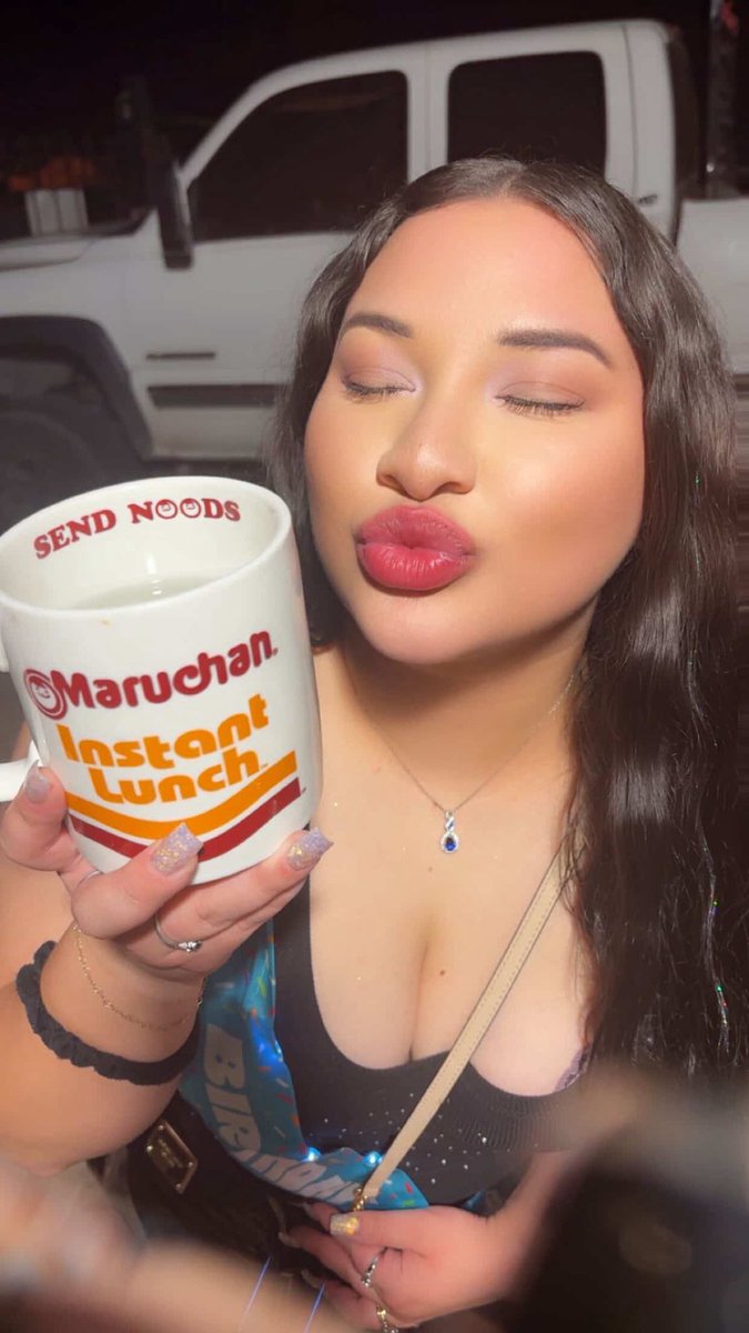 Water in my Maruchan mug.🧡