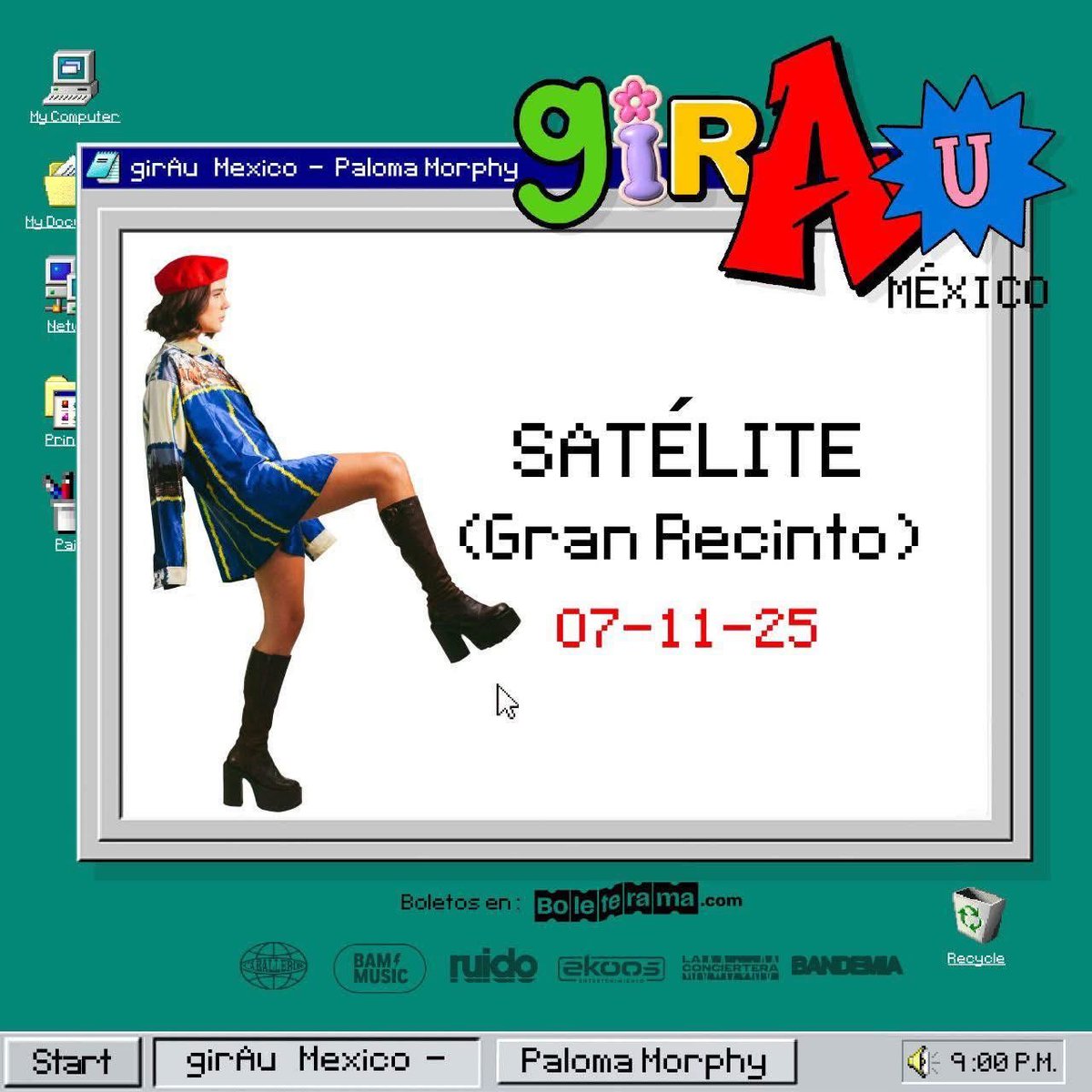 ⭐️Paloma Morphy, 07 de noviembre en el Gran Recinto, Satélite. 🎫 ¡boletos a través de boleterama! 👈🏼